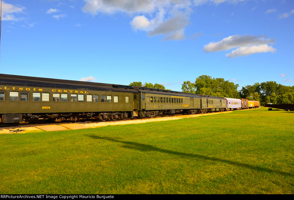 Passenger cars in the yard